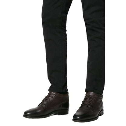 Dark Brown - Lifestyle - Maine Mens Dean Leather Lace Up Chukka Boots