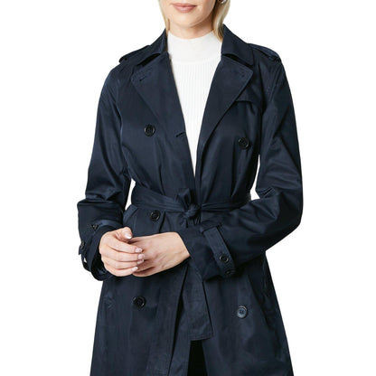 Navy - Side - Principles Womens-Ladies Premium Trench Coat