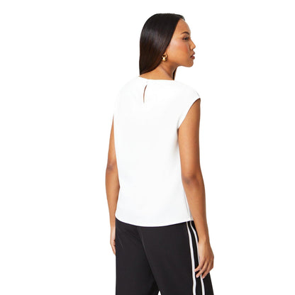 Ivory - Back - Principles Womens-Ladies Jersey Textured Top