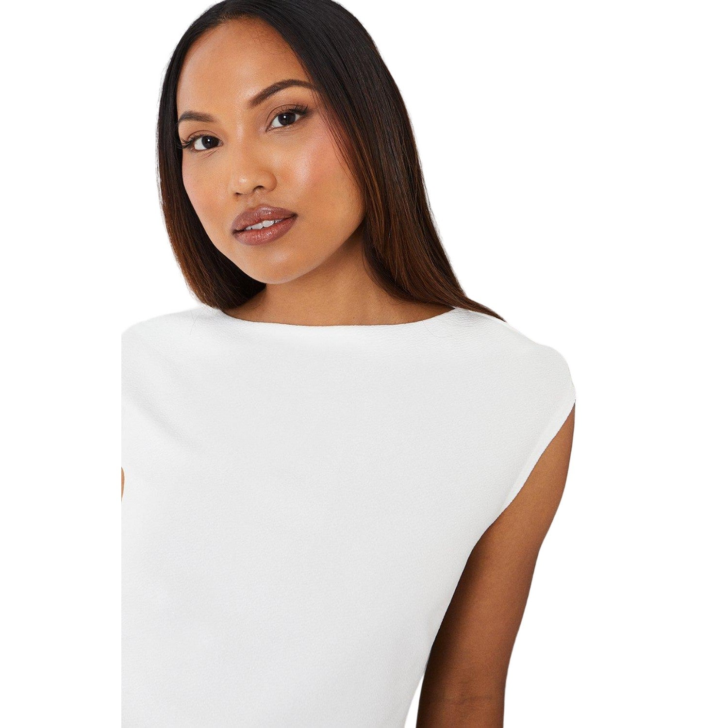 Ivory - Side - Principles Womens-Ladies Jersey Textured Top