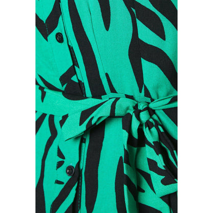 Green - Side - Principles Womens-Ladies Printed Belt Shirt Dress