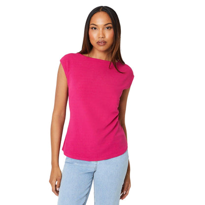 Pink - Front - Principles Womens-Ladies Textured Jersey Top