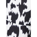 Monochrome - Side - Principles Womens-Ladies Dalmatian Print Volume Midi Dress