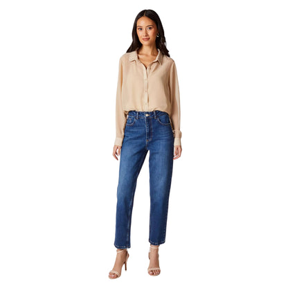 Stone - Side - Principles Womens-Ladies Embellished Collared Shirt