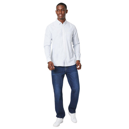 Green - Lifestyle - Maine Mens Tattersall Check Long-Sleeved Shirt