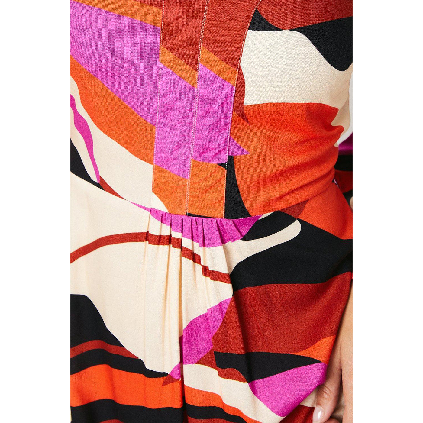 Multicoloured - Side - Principles Womens-Ladies Abstract Volume Maxi Dress