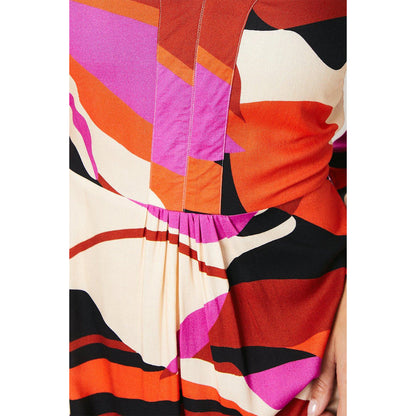 Multicoloured - Side - Principles Womens-Ladies Abstract Volume Maxi Dress