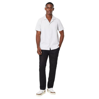 Charcoal - Side - Maine Mens Dobby Resort Collar Short-Sleeved Shirt