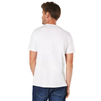 White - Back - Maine Mens Venice Beach Surfboard T-Shirt