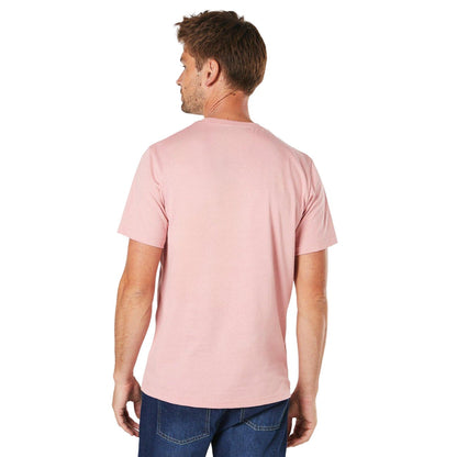 Pink - Back - Maine Mens Gold State Surf Print T-Shirt