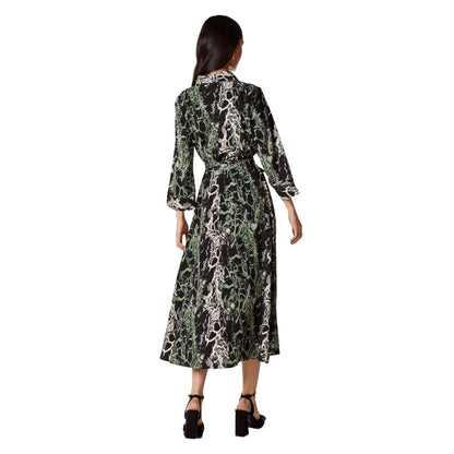 Green - Back - Principles Womens-Ladies Snake Print Shirt Dress