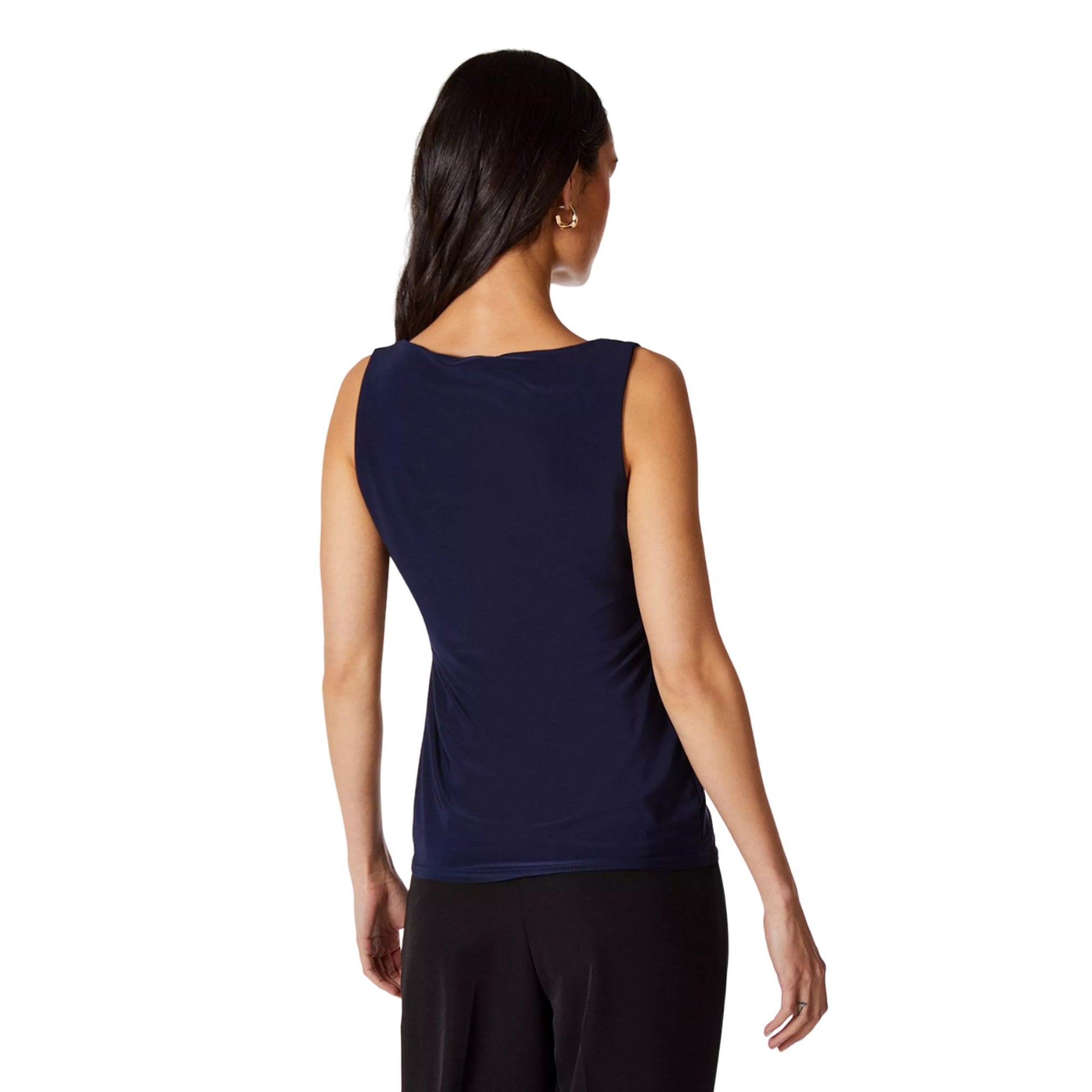 Navy - Back - Principles Womens-Ladies Soft Touch Tank Top