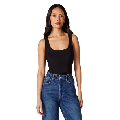 Black - Front - Principles Womens-Ladies Soft Touch Tank Top