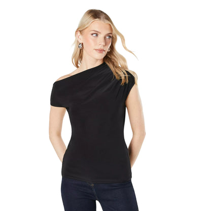 Black - Front - Principles Womens-Ladies Soft Touch Off Shoulders Top