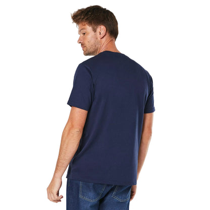 Navy - Back - Maine Mens Adventure Is Calling Printed T-Shirt