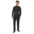 Black - Side - Maine Mens Geo Sphere Long-Sleeved Shirt