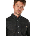 Black - Lifestyle - Maine Mens Geo Sphere Long-Sleeved Shirt