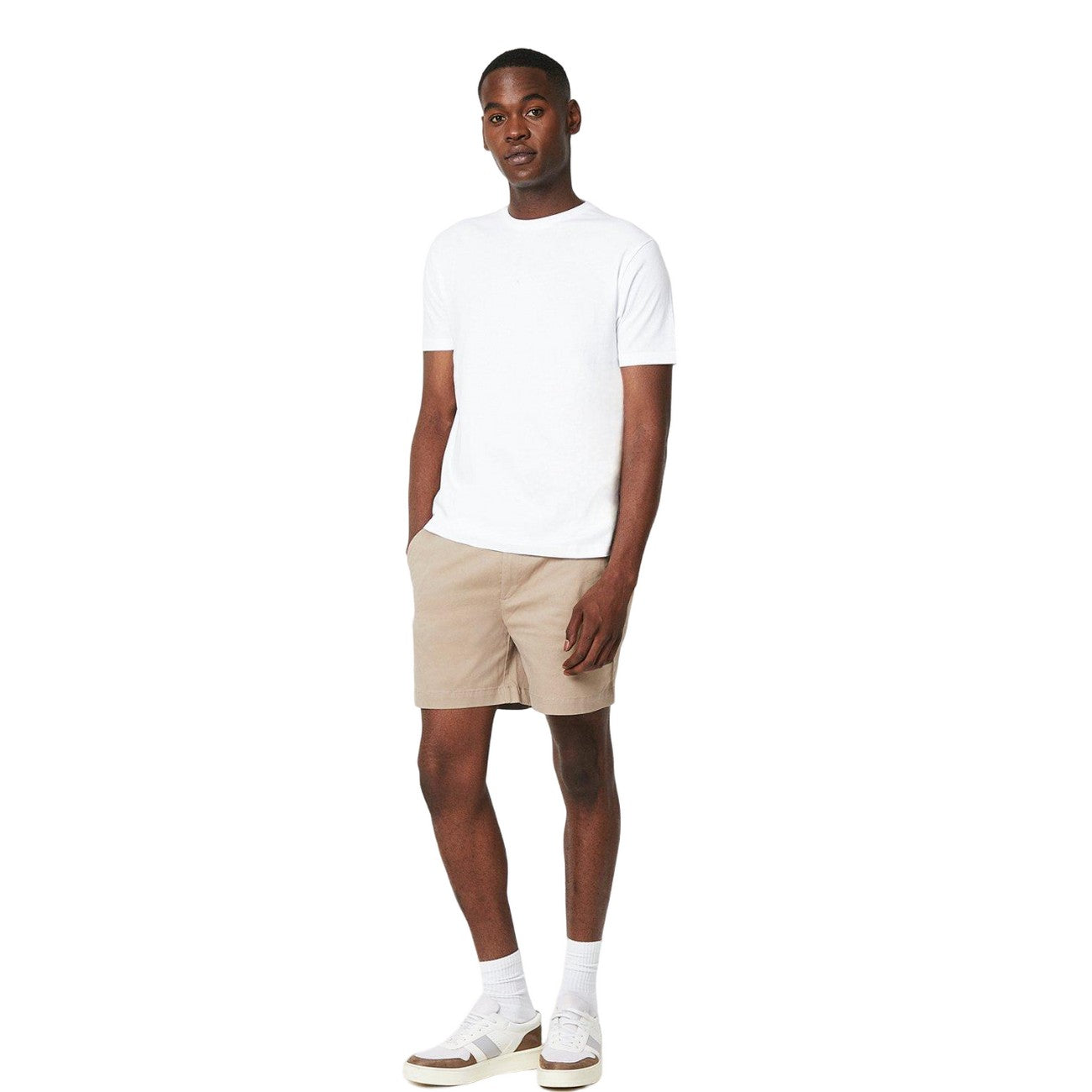 Cream - Side - Maine Mens Premium Skipper Shorts