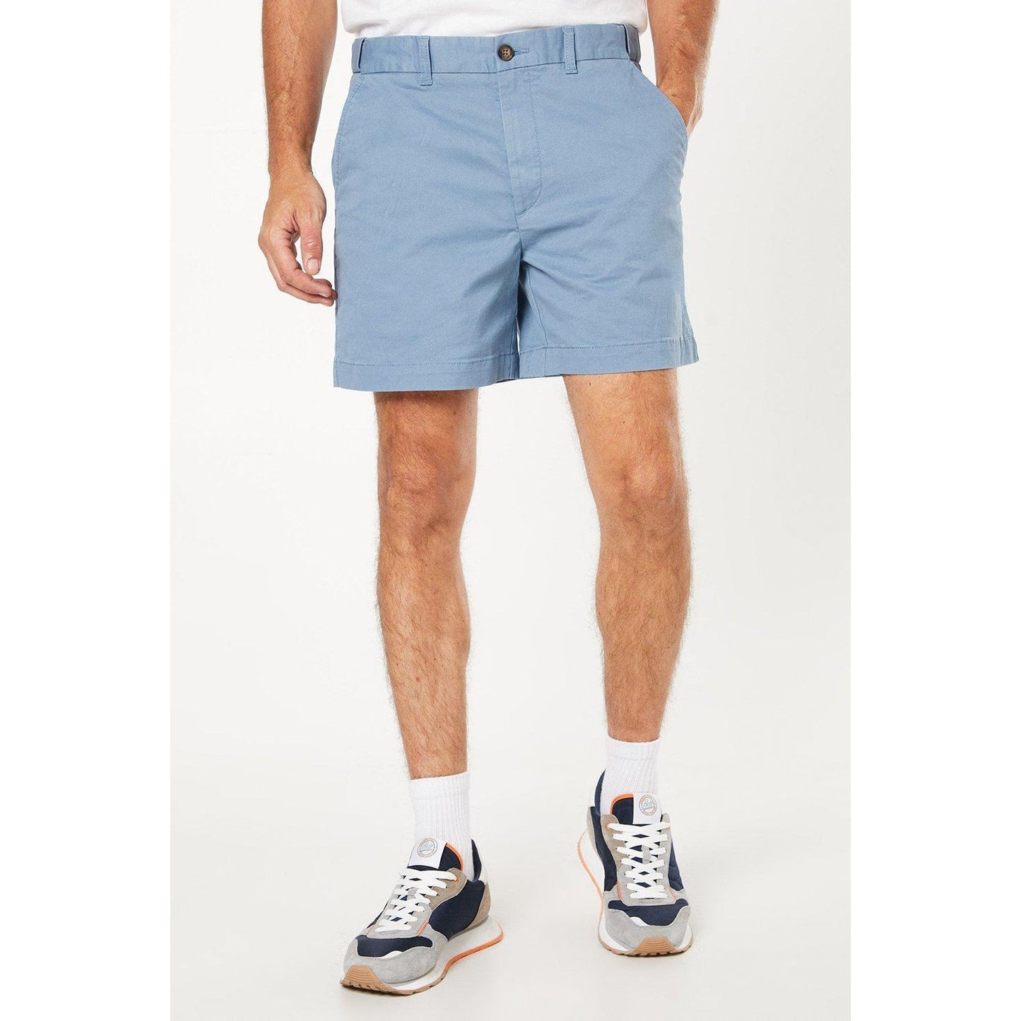 Blue - Front - Maine Mens Premium Skipper Shorts