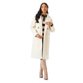 Ivory - Front - Principles Womens-Ladies Maxi Double Breasted Coat