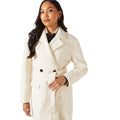 Ivory - Side - Principles Womens-Ladies Maxi Double Breasted Coat