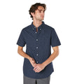 Black - Front - Maine Mens Peak Ditsy Print Short-Sleeved Shirt