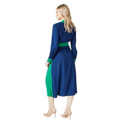 Navy - Back - Principles Womens-Ladies Contrast Detail Midi Dress