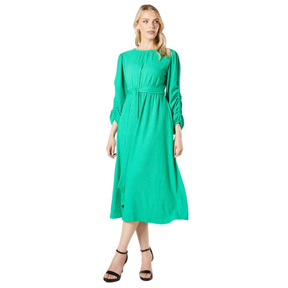 Green - Front - Principles Womens-Ladies Textured Jersey Belt Midi Dress