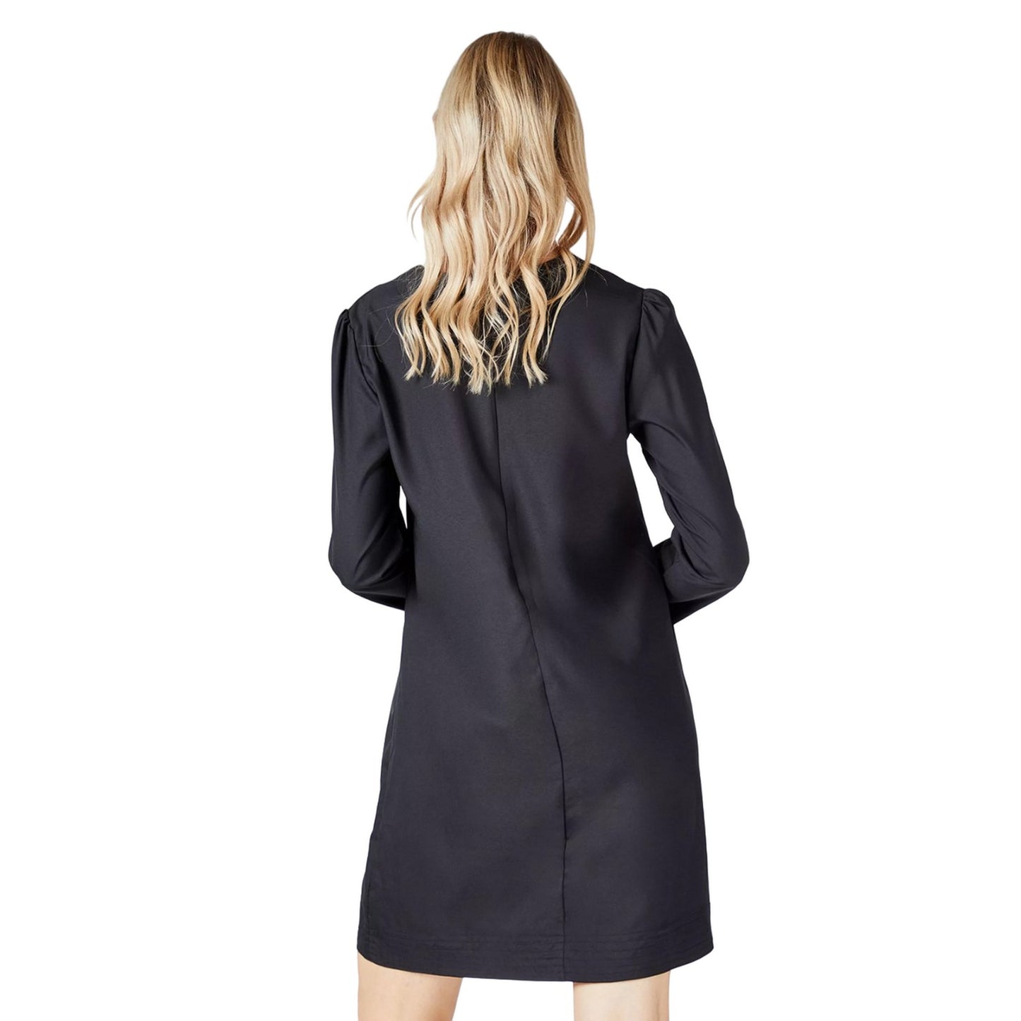 Black - Back - Principles Womens-Ladies Crepe Stitch Detail Shift Dress