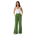 Lime - Side - Principles Womens-Ladies High Waist Wide Leg Trousers