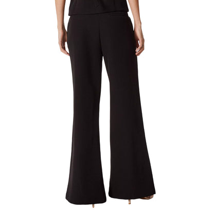 Black - Back - Principles Womens-Ladies High Waist Wide Leg Trousers