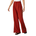 Rust - Front - Principles Womens-Ladies High Waist Wide Leg Trousers