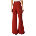 Rust - Back - Principles Womens-Ladies High Waist Wide Leg Trousers