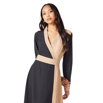Black - Lifestyle - Principles Womens-Ladies Contrast Detail Midi Dress
