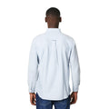 Light Blue - Back - Maine Mens Fine Stripe Oxford Long-Sleeved Shirt