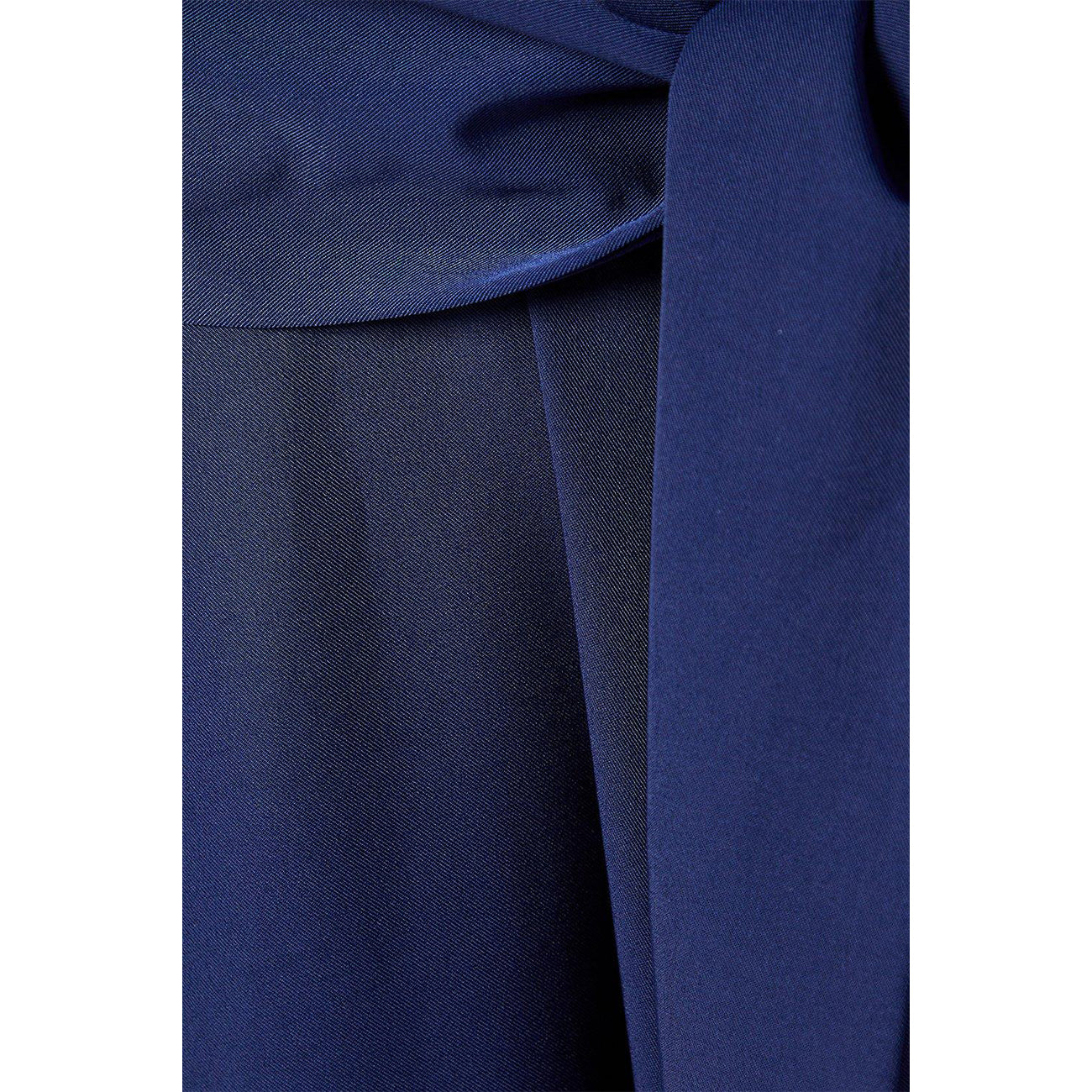 Navy - Side - Principles Womens-Ladies Belted Wrap Shirt Dress