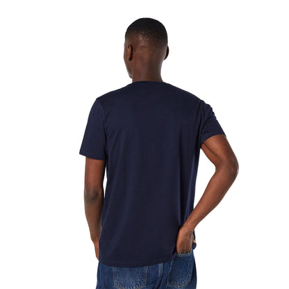 Navy - Back - Maine Mens Crest Embroidered T-Shirt