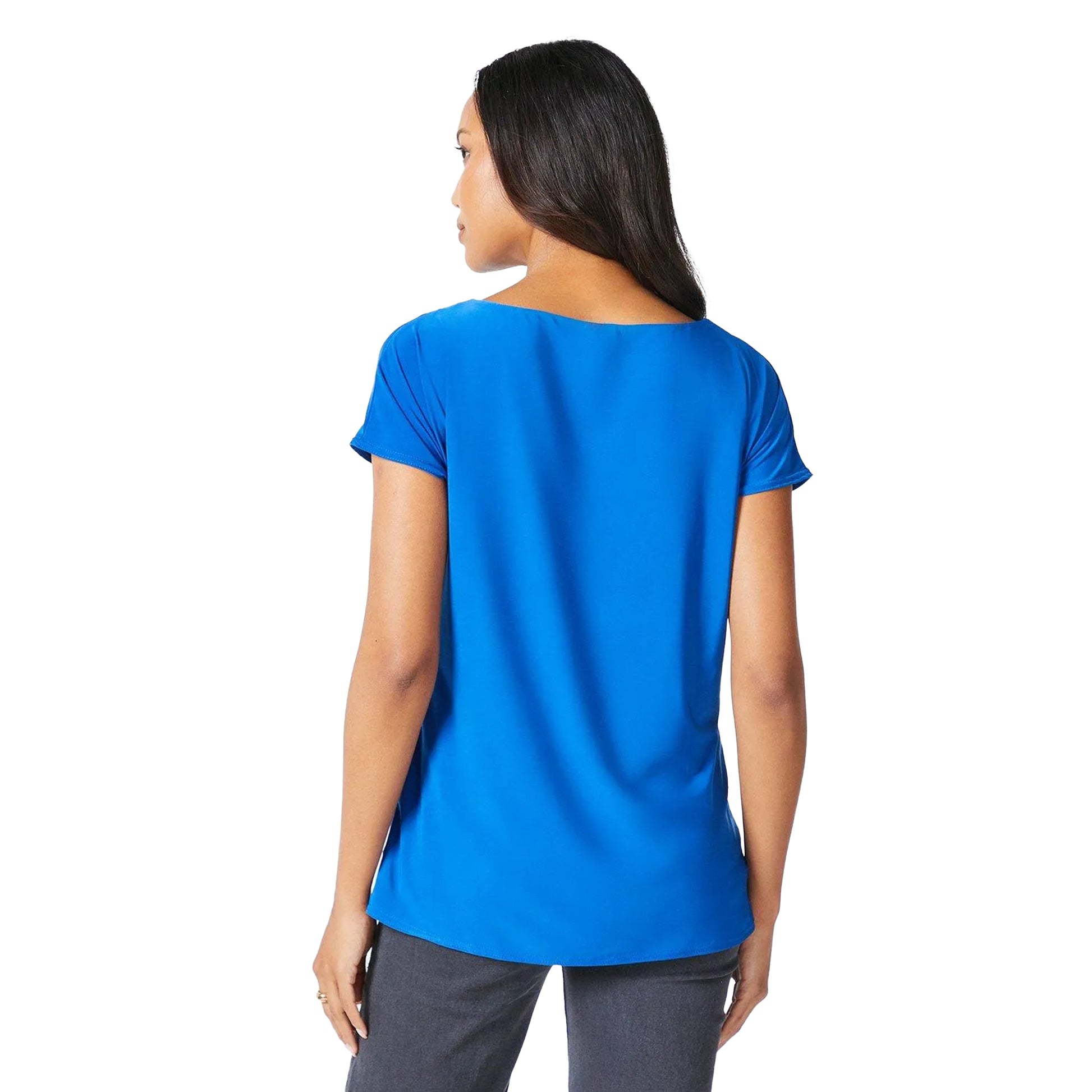 Cobalt - Back - Principles Womens-Ladies Plain Soft Touch Top