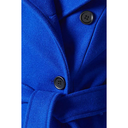 Cobalt - Lifestyle - Principles Womens-Ladies Asymmetric Wrap Coat