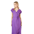 Purple - Side - Principles Womens-Ladies Twist Wrap Dress
