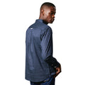 Navy - Back - Maine Mens Reverb Print Long-Sleeved Shirt