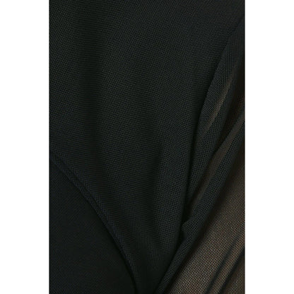 Black - Side - Principles Womens-Ladies Mesh Twist Neck Top