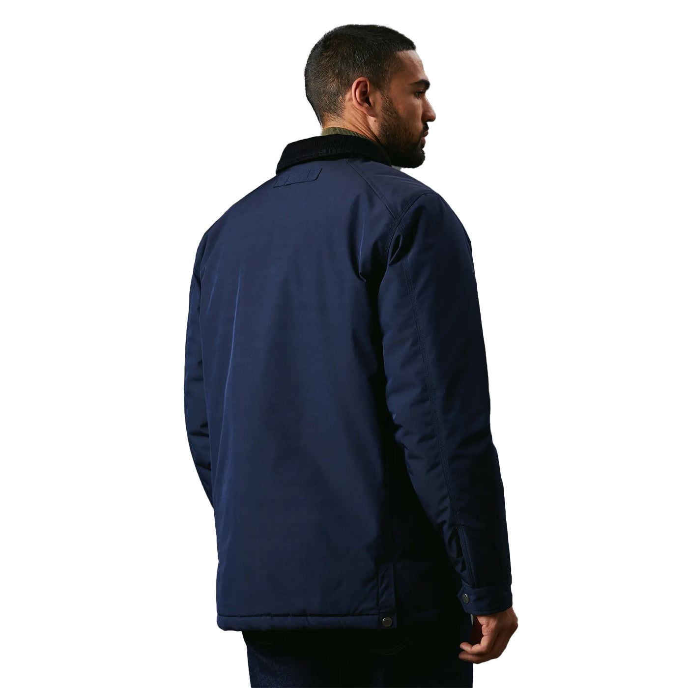 Navy - Back - Maine Mens Walking Padded Jacket