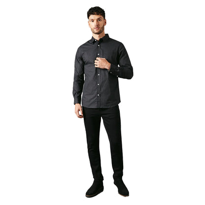 Black - Lifestyle - Maine Mens Octo Geometric Long-Sleeved Shirt