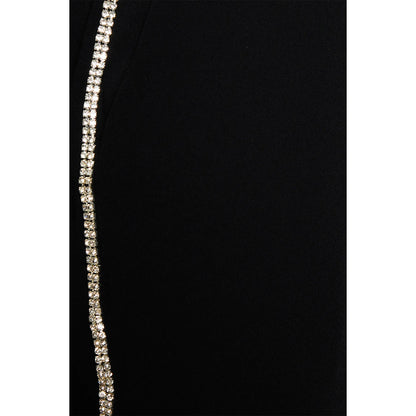 Black - Side - Principles Womens-Ladies Diamond Trim Tapered Trousers