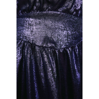 Navy - Side - Principles Womens-Ladies Metallic Waist Detail Midi Dress