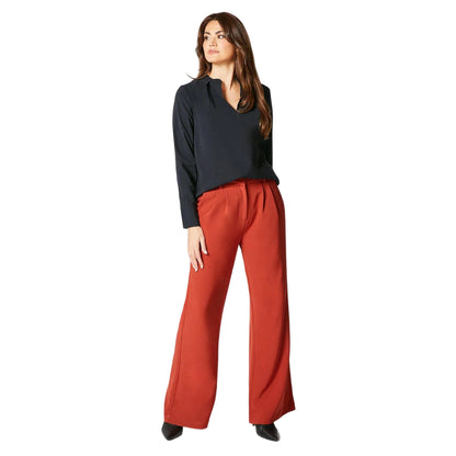 Black - Side - Principles Womens-Ladies Pleated Top