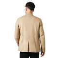 Stone - Back - Maine Mens Smart Cotton Regular Blazer