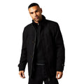Black - Front - Maine Mens Wool Blend Funnel Neck Jacket