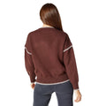 Chocolate - Back - Principles Womens-Ladies Whip Stitch Jumper